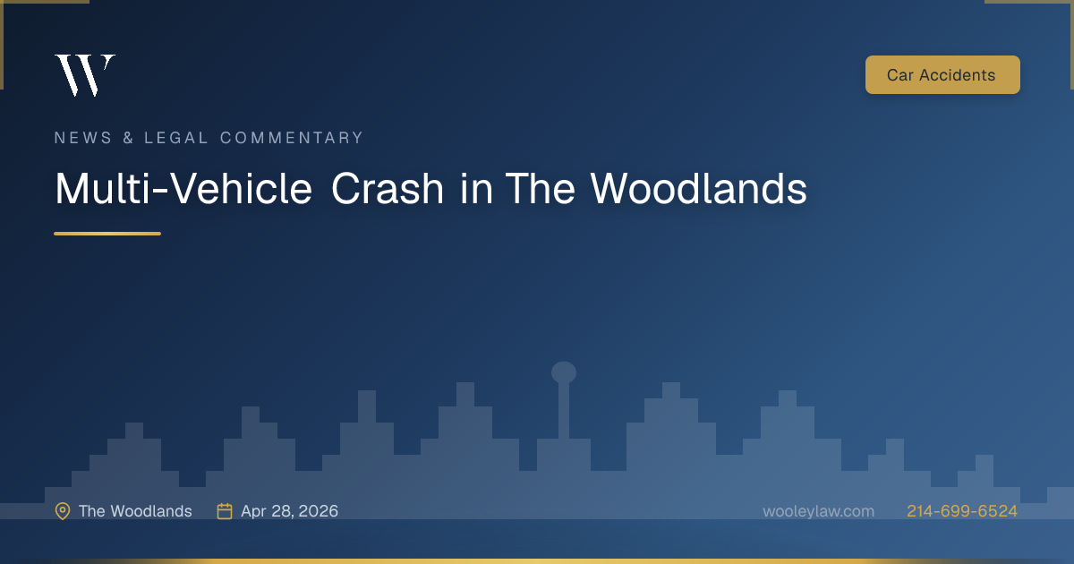 Multi-Vehicle Crash in The Woodlands - Car Accidents
