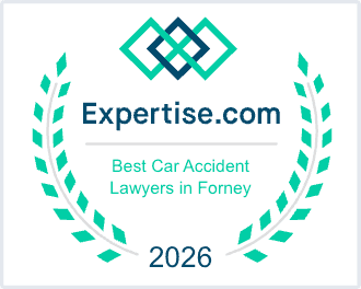 Best Car Accident Lawyers in Forney — Expertise.com 2026 award badge