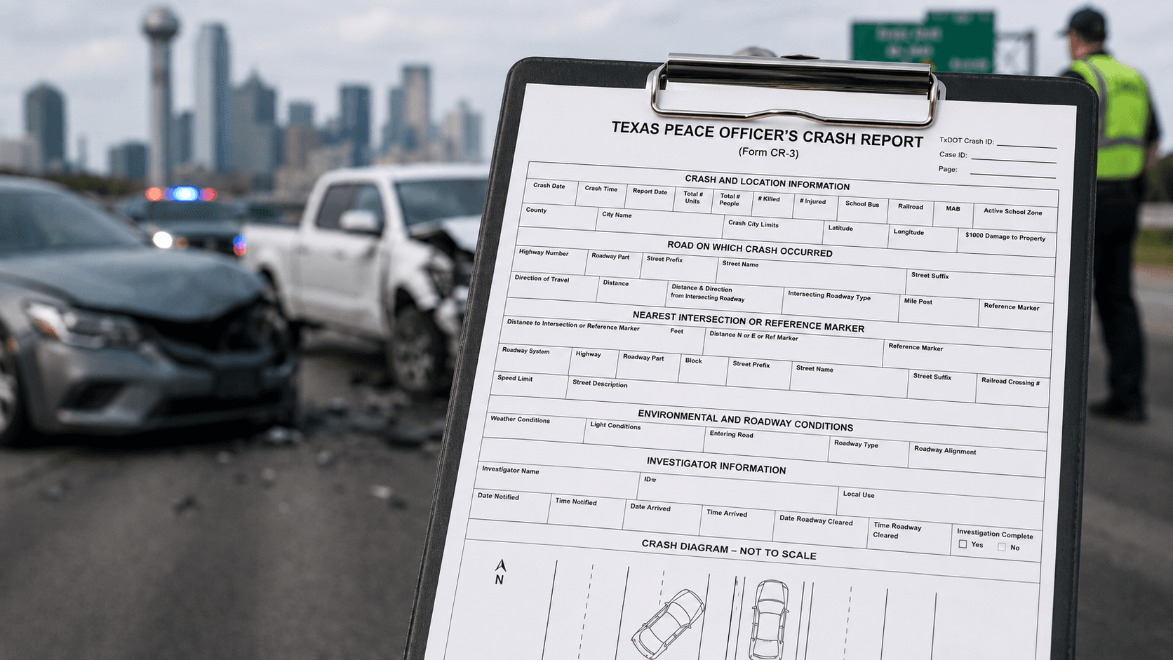 How to Get a Texas Peace Officer’s Crash Report After a Car or Truck Accident in Dallas-Fort Worth