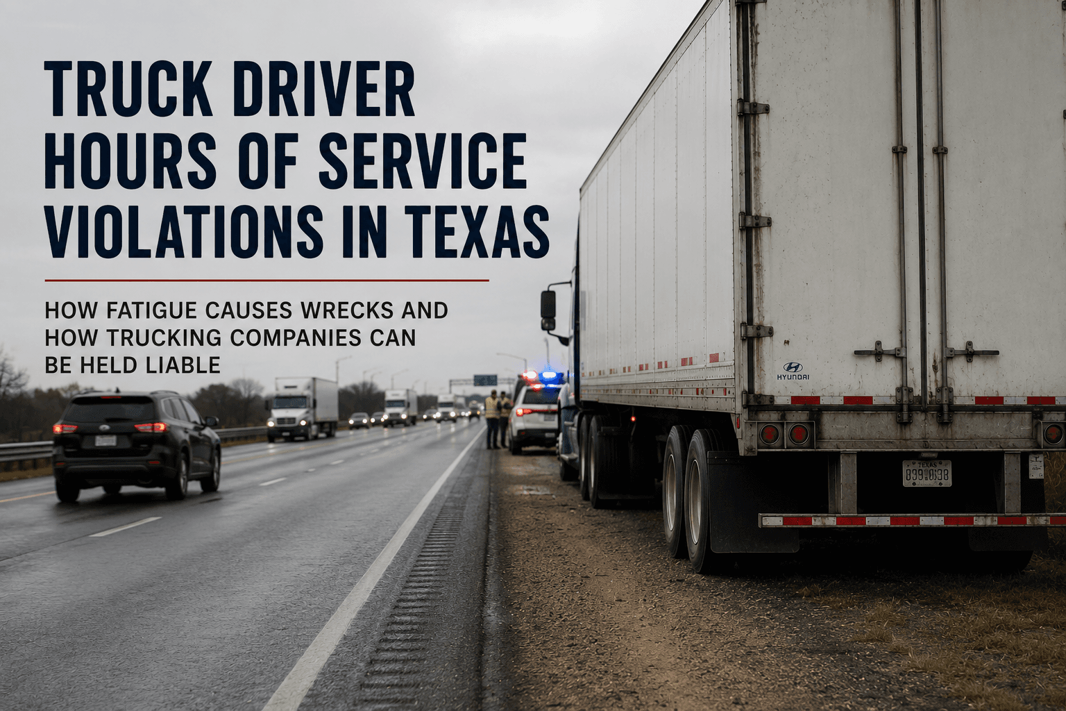 Truck Driver Hours of Service Violations in Texas: How Fatigue Causes Truck Accidents and How Trucking Companies Can Be Held Liable