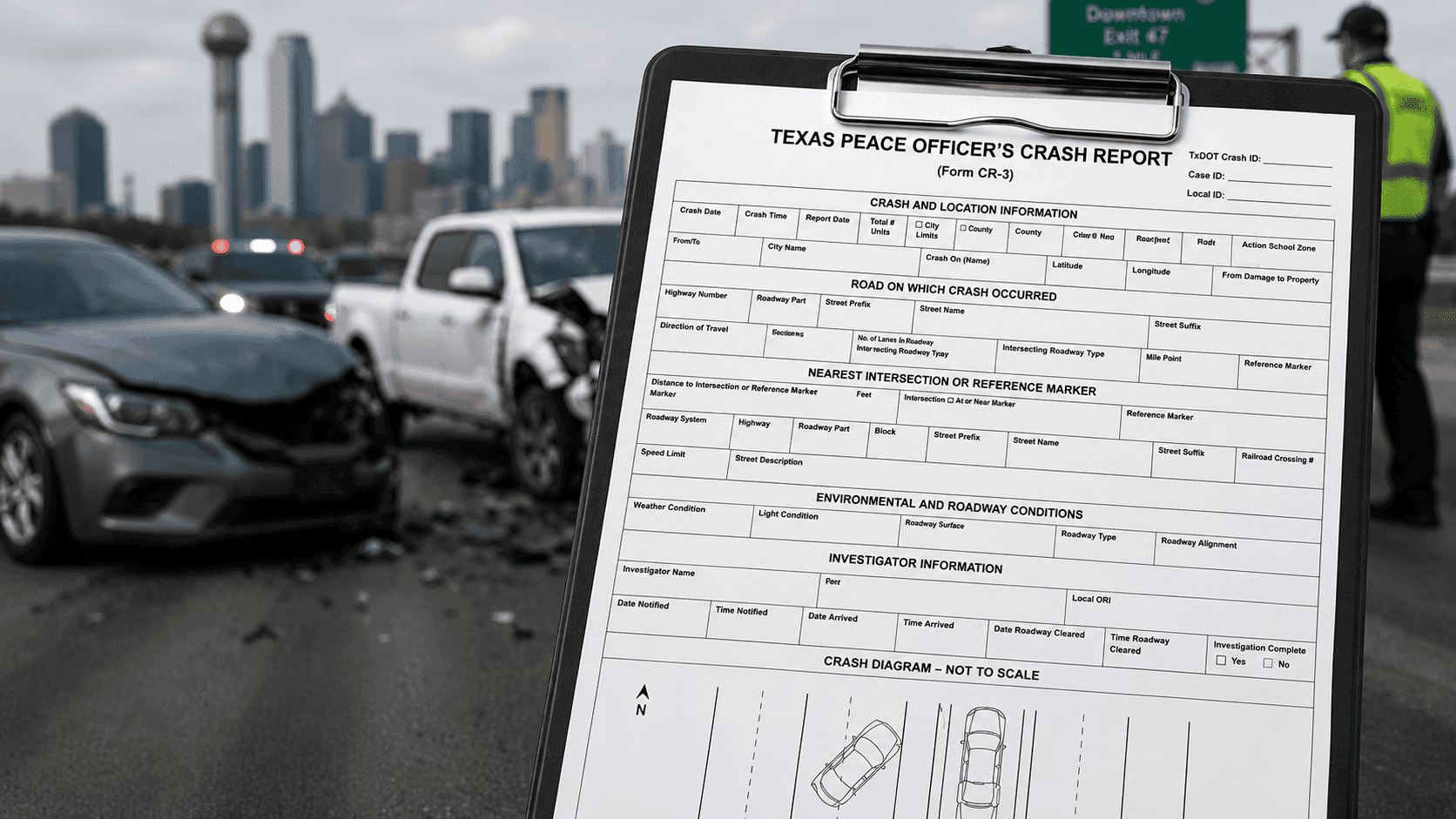 How to Get a Texas Peace Officer’s Crash Report After a Car or Truck Accident in Dallas-Fort Worth