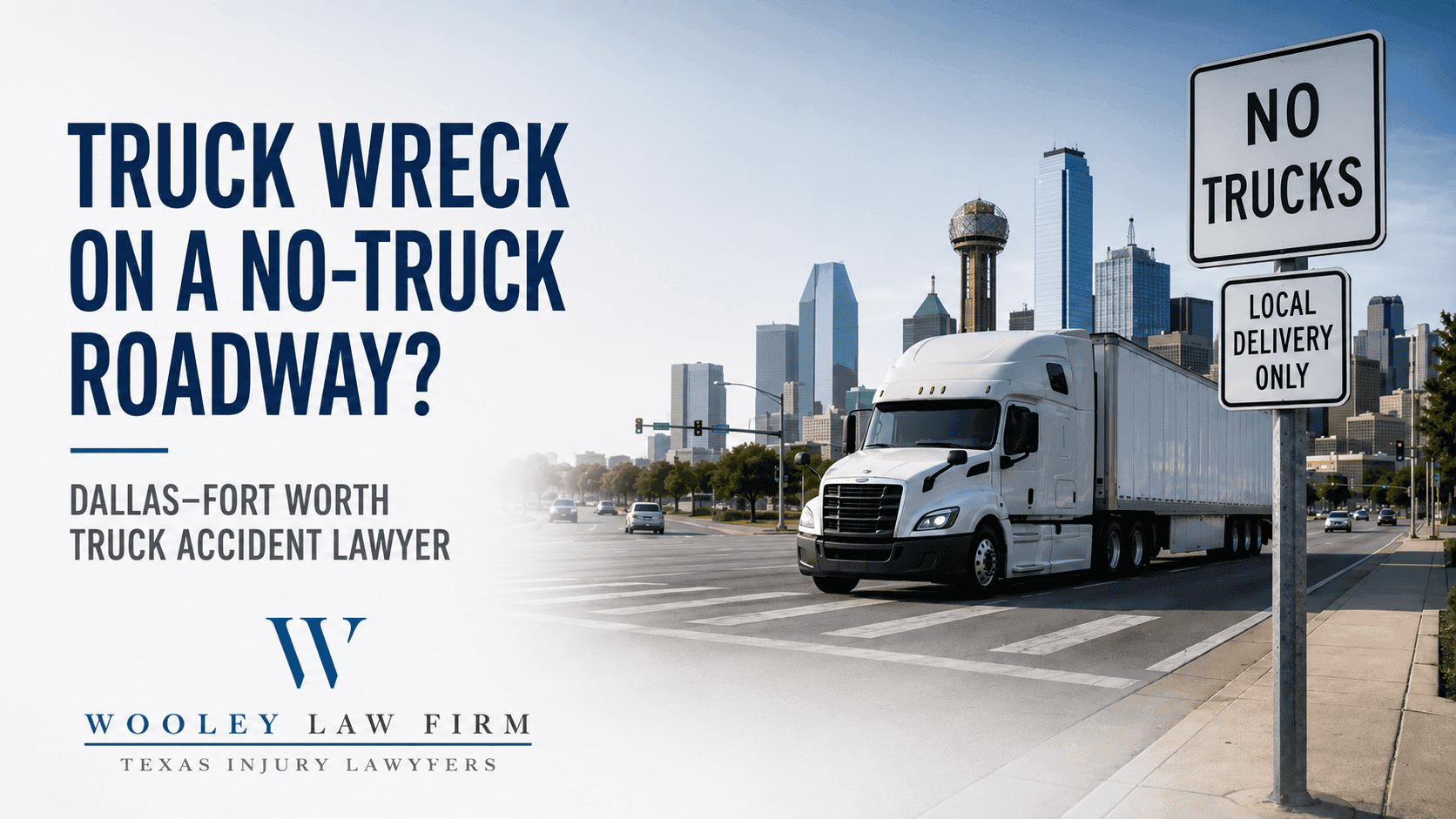 Injured in a Truck Wreck on a No-Truck Roadway in Dallas-Fort Worth?