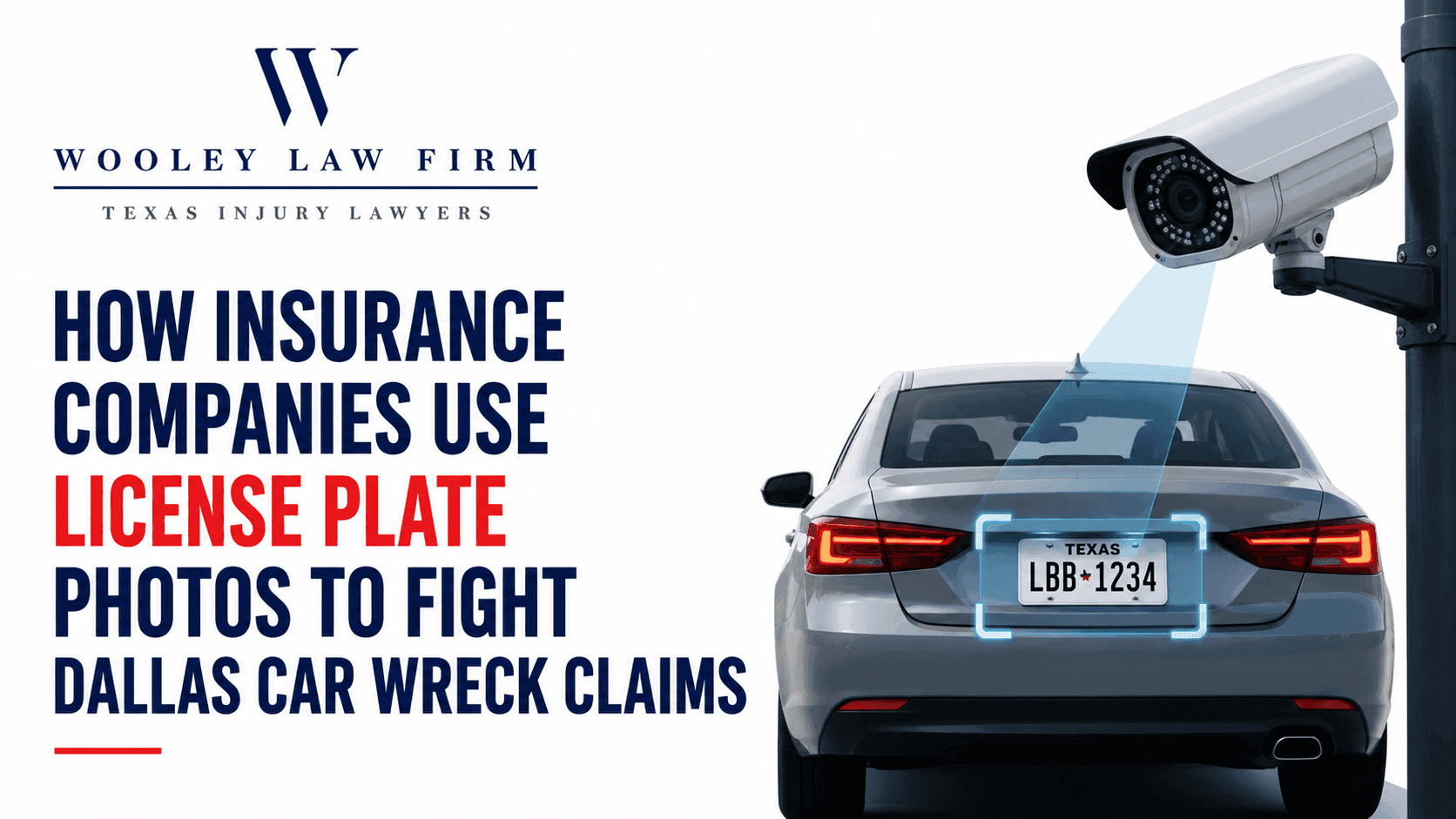 How Insurance Companies Use License Plate Photos to Fight Dallas Car Wreck Claims