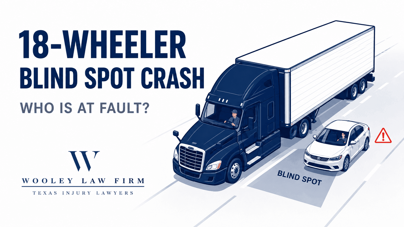 18-Wheeler Blind Spot Accident in Dallas: Who Is at Fault?