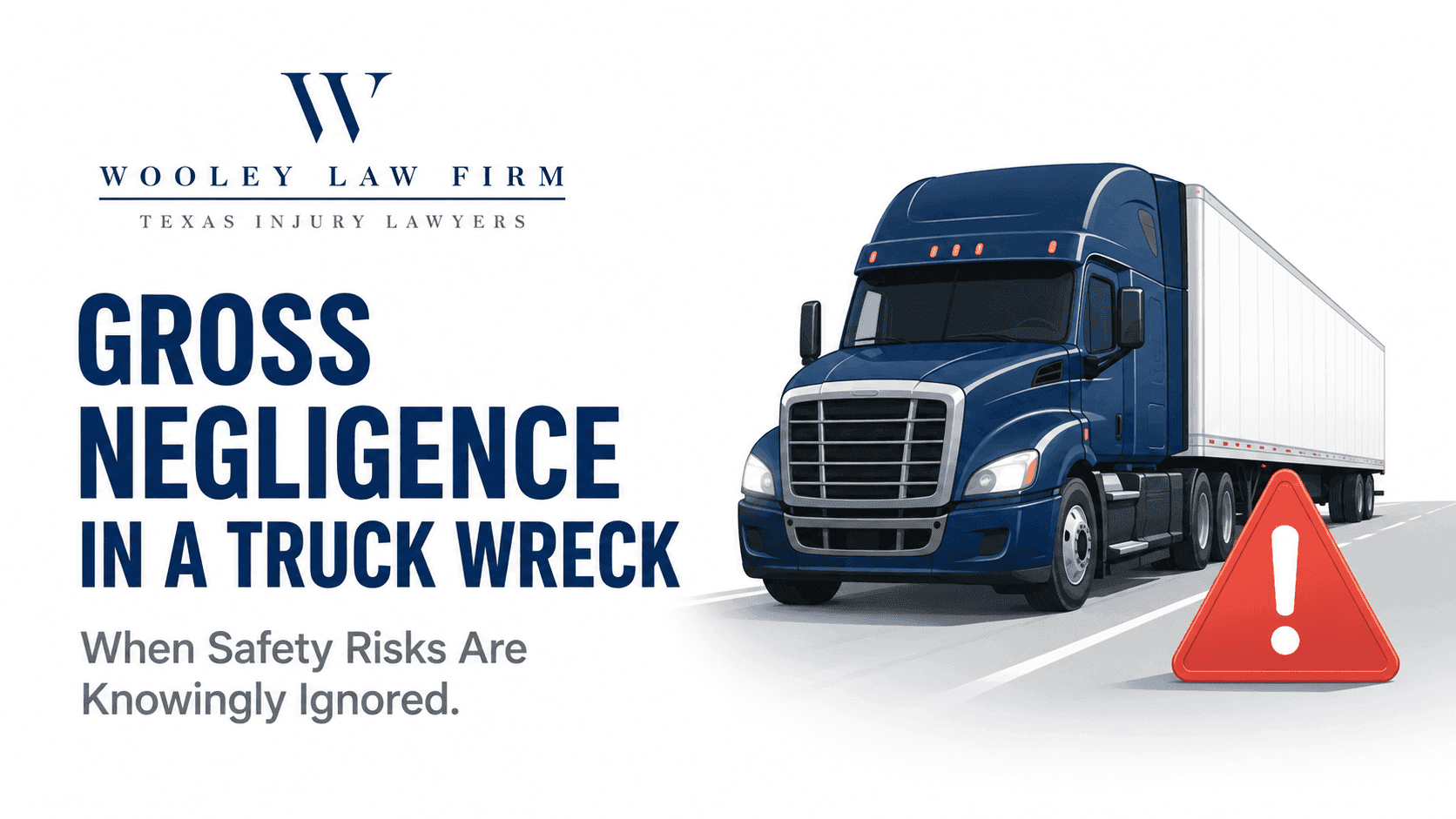 Truck Driver Gross Negligence in Texas: When a Dallas Truck Wreck May Support Punitive Damages