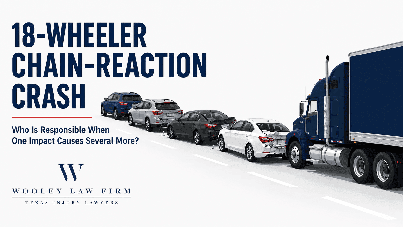 Who Is Responsible When an 18-Wheeler Causes a Chain-Reaction Crash in Dallas?