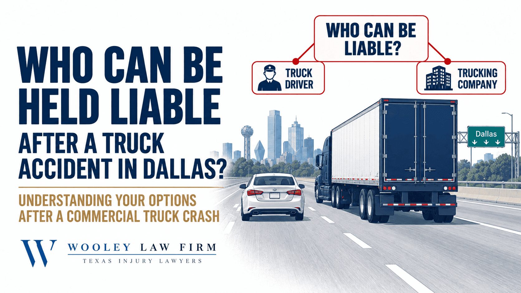 Can I Sue the Truck Driver and the Trucking Company After a Dallas 18-Wheeler Wreck?