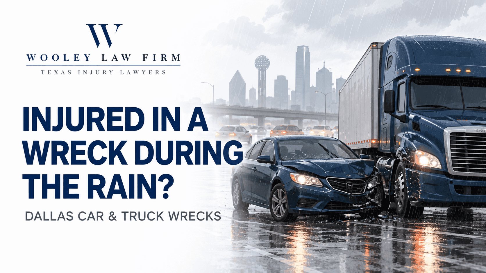 Injured in a Car or Truck Wreck While It Was Raining in Dallas?