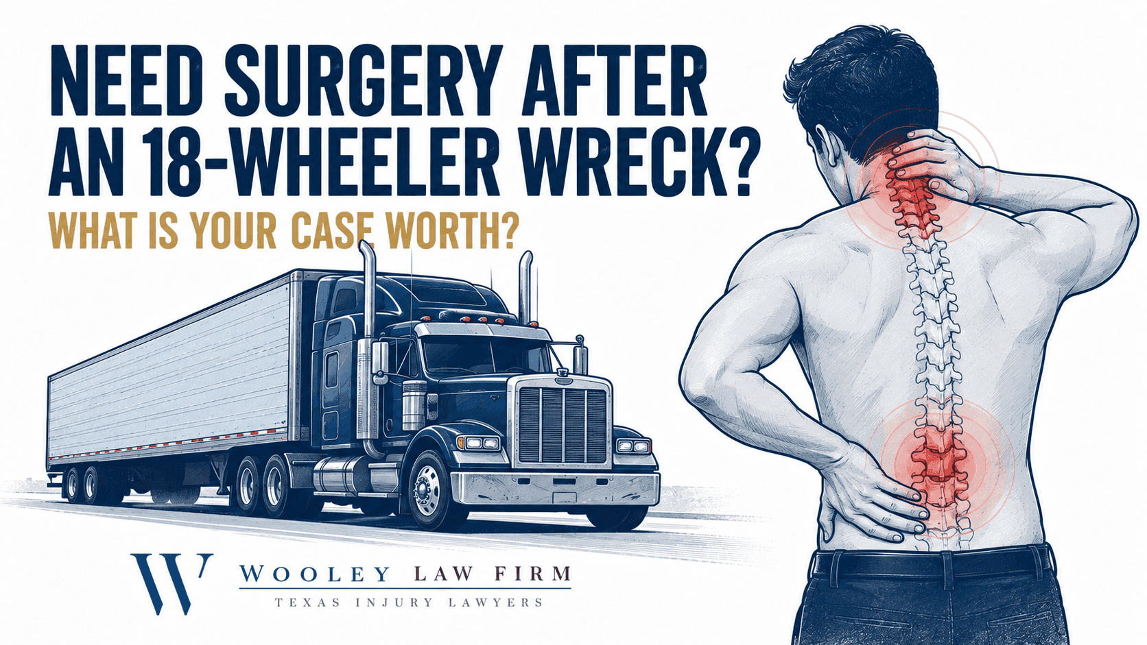 I Need Surgery After an 18-Wheeler Wreck in Dallas: What Is My Case Worth?