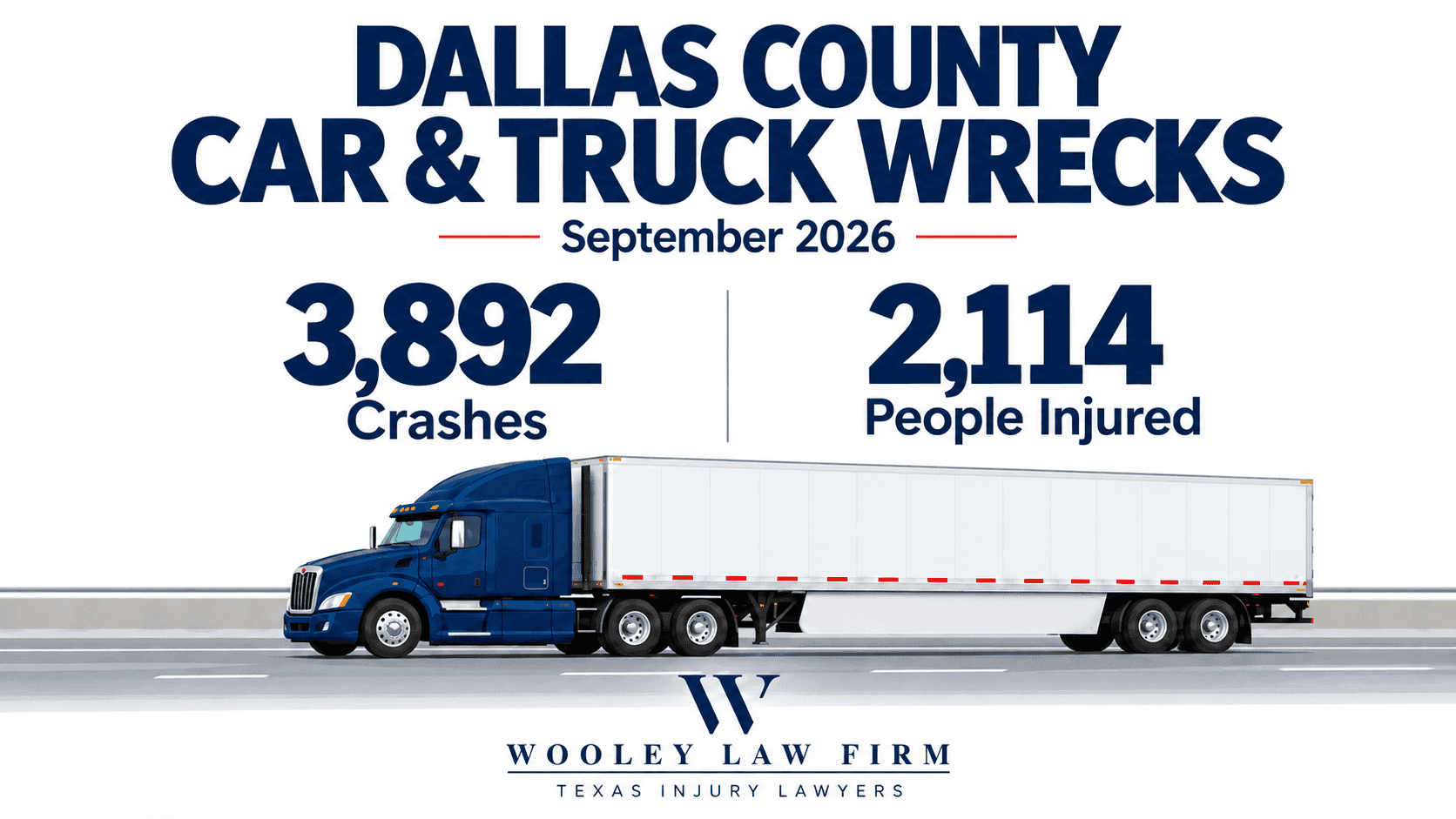 Dallas Car and Truck Wrecks in September 2026: Crash Statistics and Help for Injured Victims