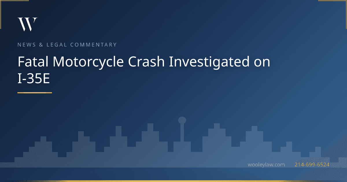 Fatal Motorcycle Crash Investigated on I-35E - Motorcycle Accidents