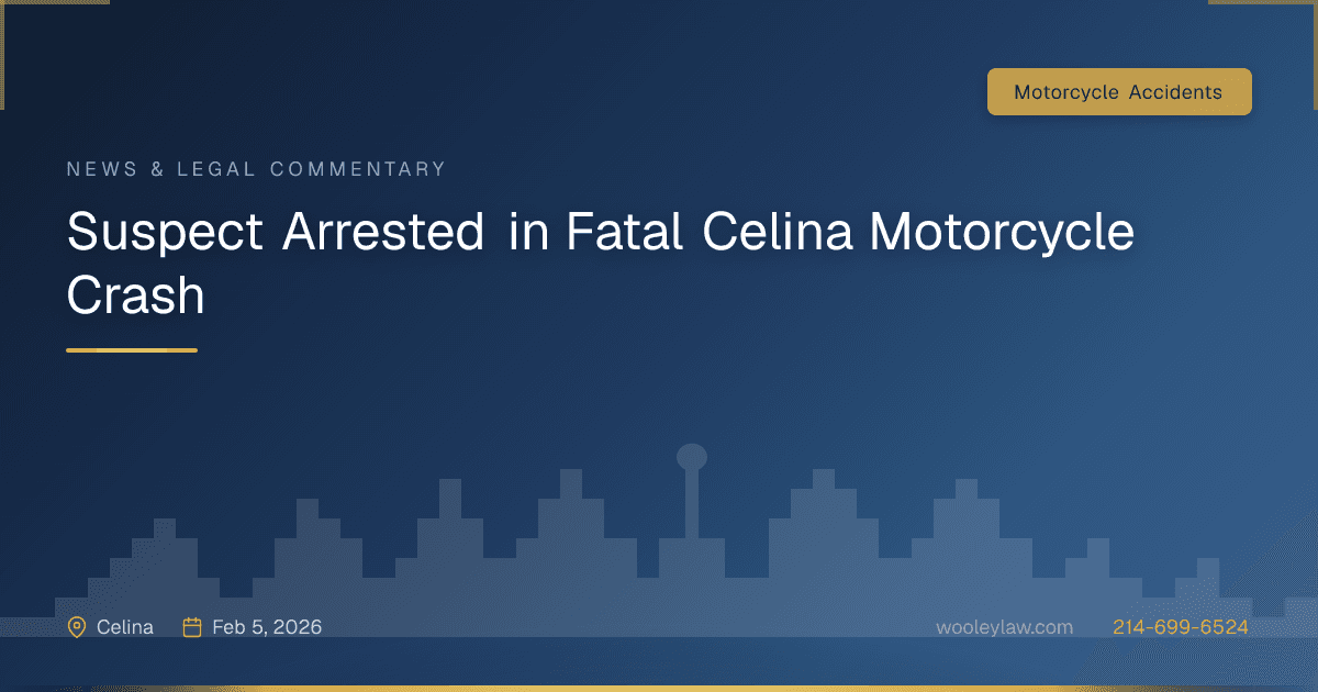 Suspect Arrested in Fatal Celina Motorcycle Crash - Motorcycle Accidents