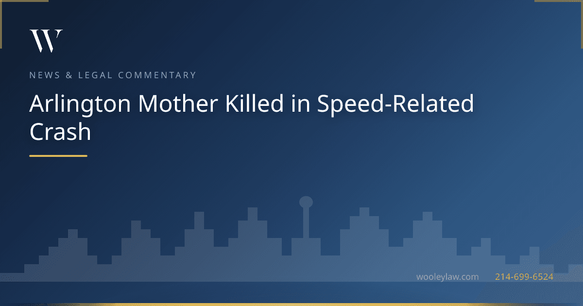 Arlington Mother Killed in Speed-Related Crash - Car Accidents