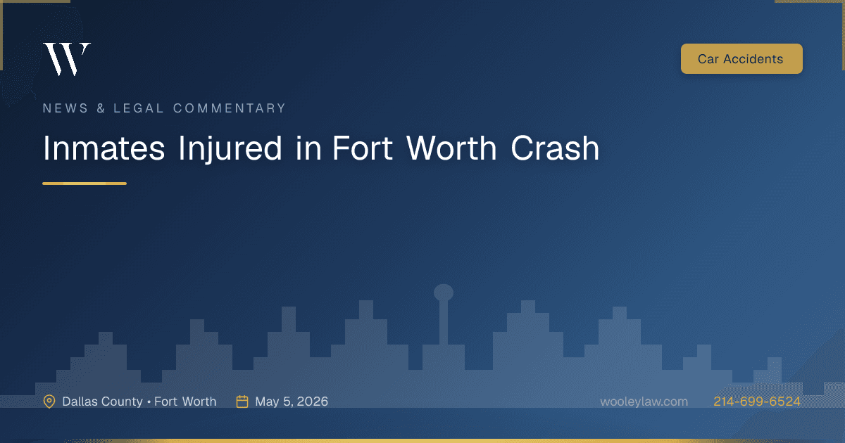 Inmates Injured in Fort Worth Crash - Car Accidents